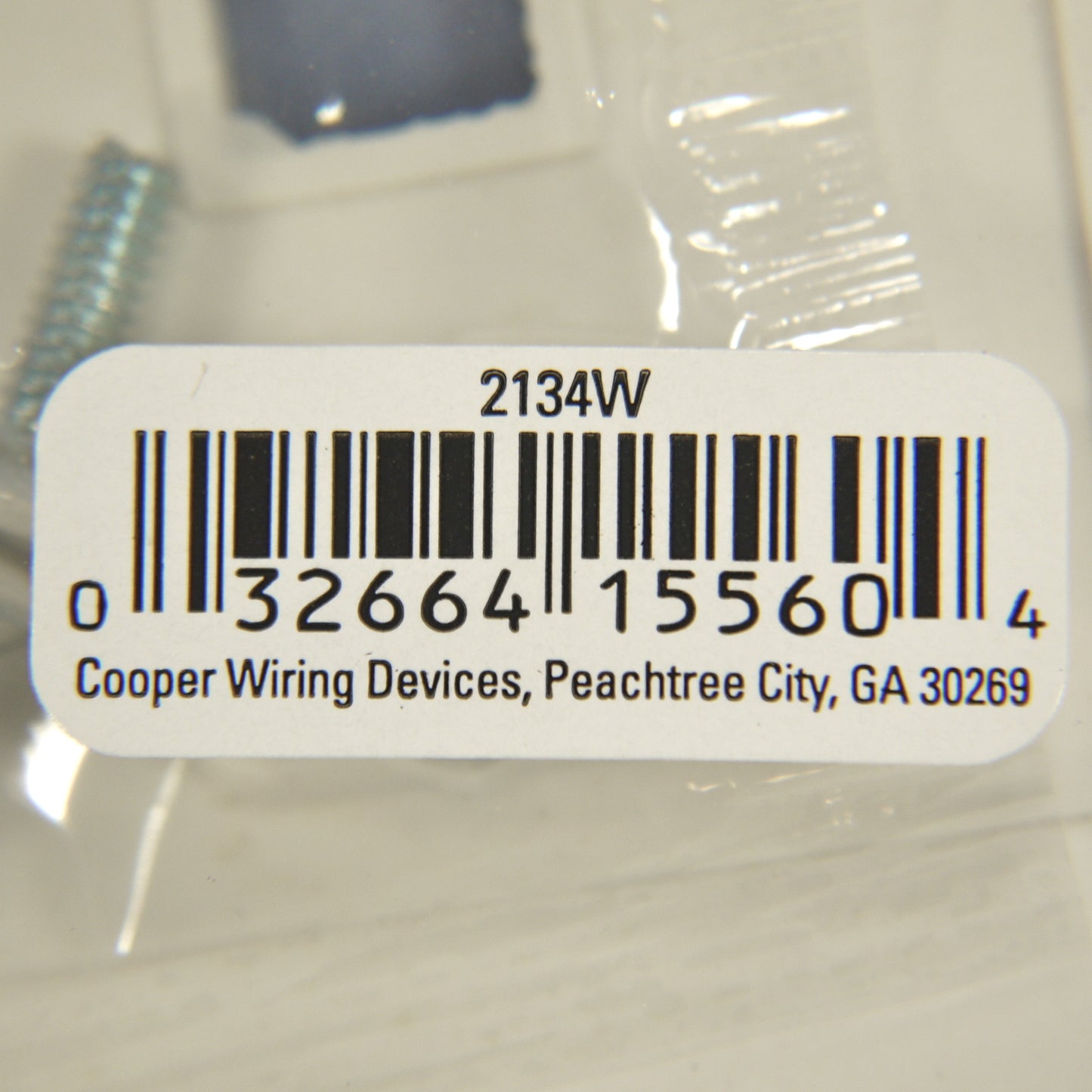 Cooper 2134W White 1-Gang Toggle Switch Thermoset Wallplates Plastic Cover 5pcs