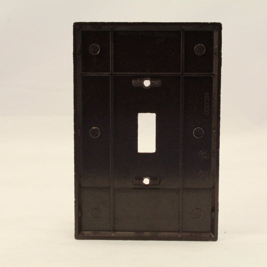 Cooper 2144B Brown 1-Gang Toggle Switchplate Oversize Cover Thermoset Wallplate