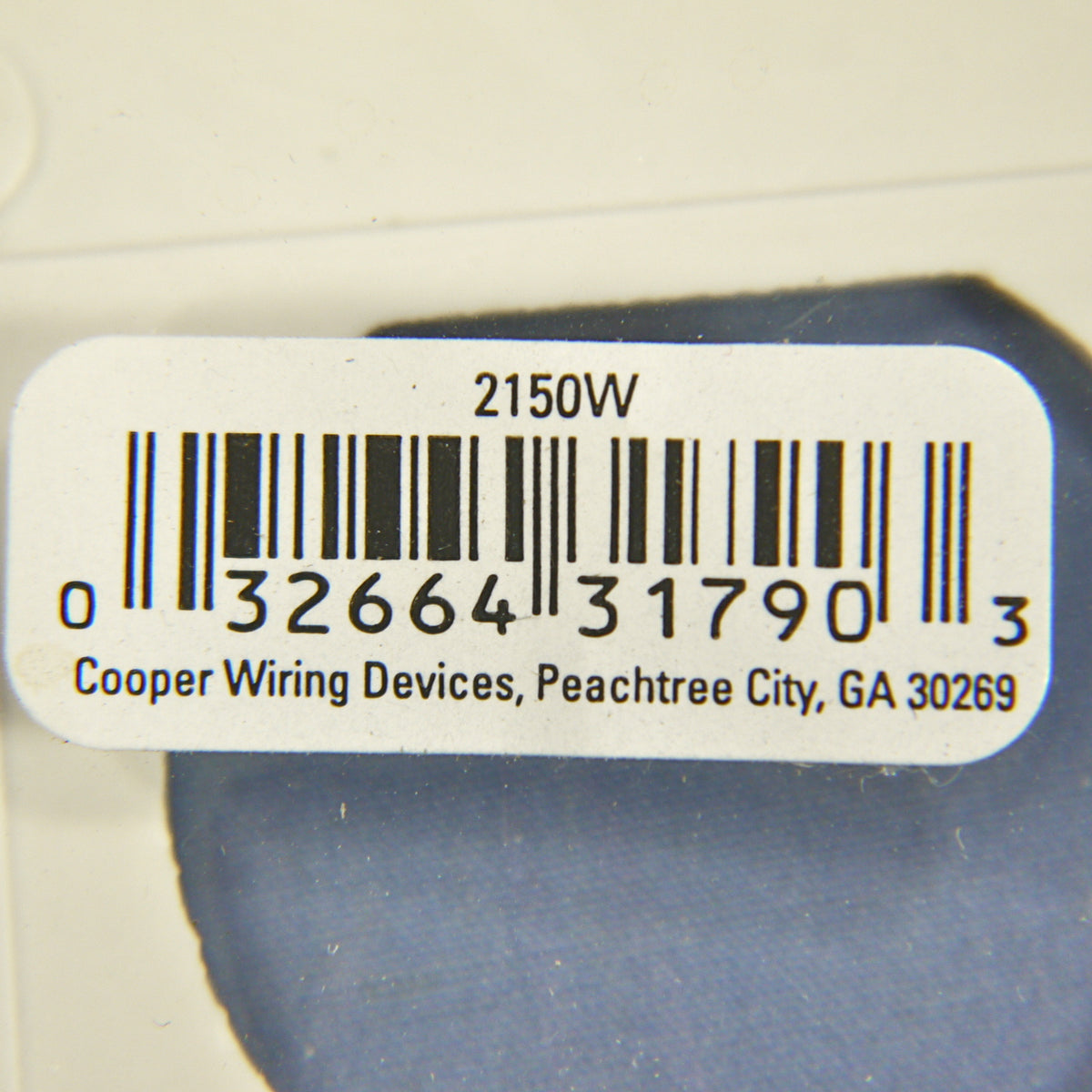 Cooper 2150W White 2-Gang Duplex Receptacle Plastic Wallplate Outlet Covers 2pcs