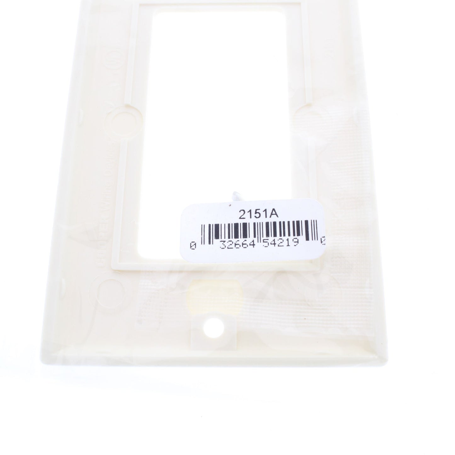 Cooper 2151A Almond 1-Gang Standard Decorator GFI GFCI Cover Thermoset Wallplate