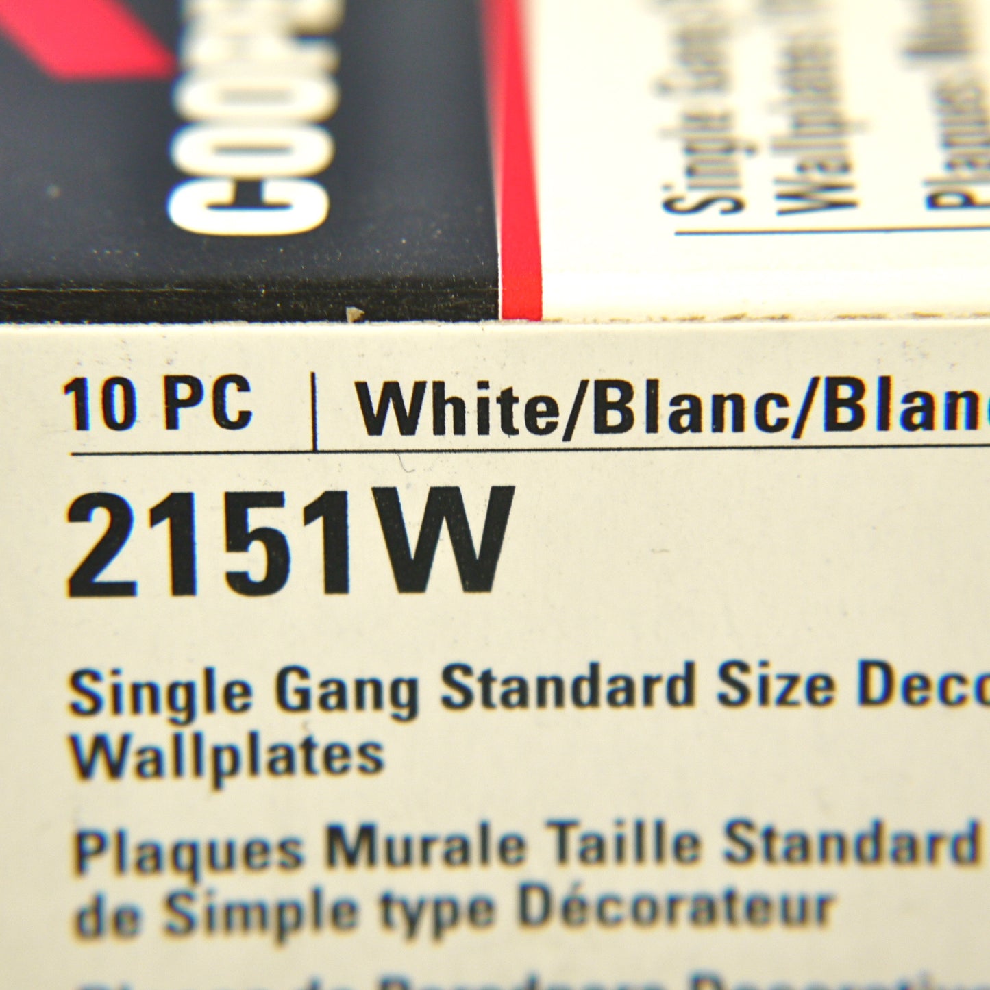 Cooper 2151W White 1-Gang Decorator GFI GFCI Cover Thermoset Wallplates 10pcs
