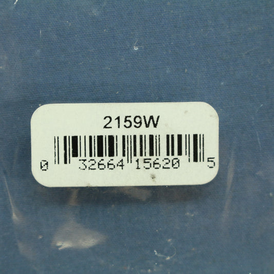 Eaton 2159W White 1-Gang Phone .625" Hole Plastic Wallplate Cover Strap Mount