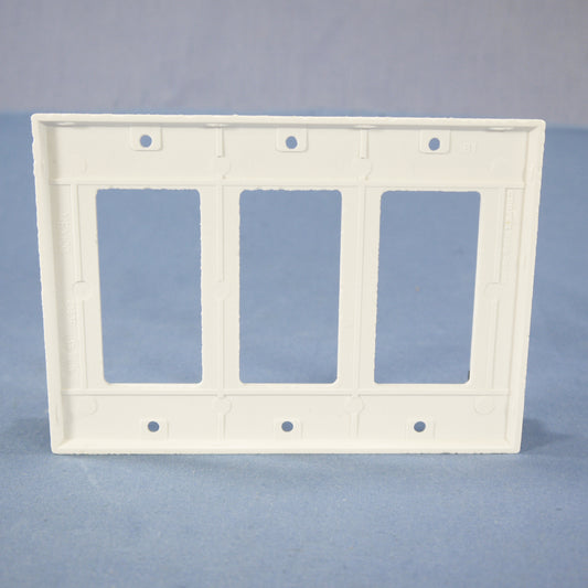 Cooper 2163W White 3-Gang Standard Decorator GFCI GFI Thermoset Wallplate Cover