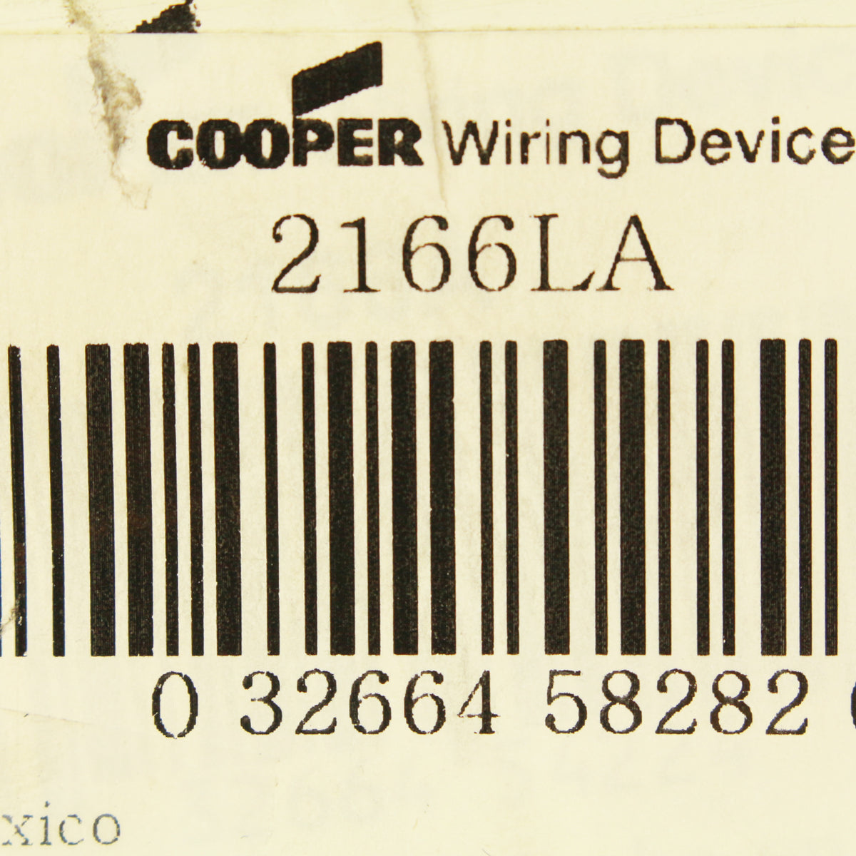 Cooper 2166LA Light Almond 6-Gang Decorator GFCI GFI Thermoset Wallplate Cover