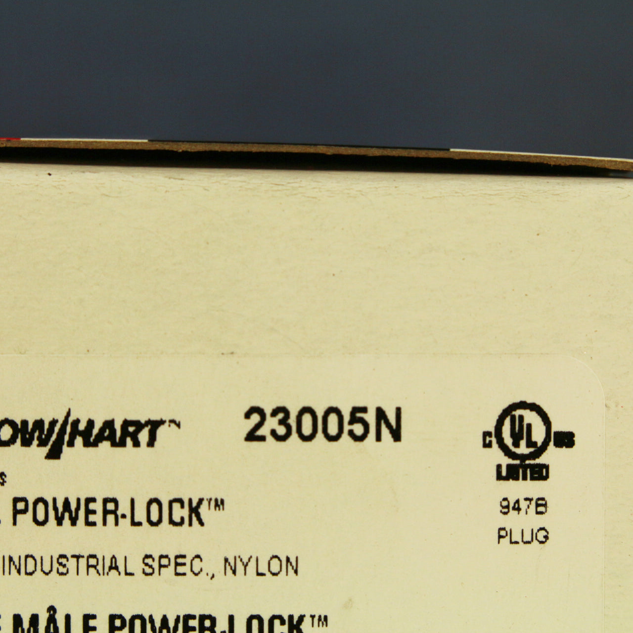 Cooper 23005N Gray Interrupting 20A 125V 10A 250VDC 480V Flanged Power-Lock Plug