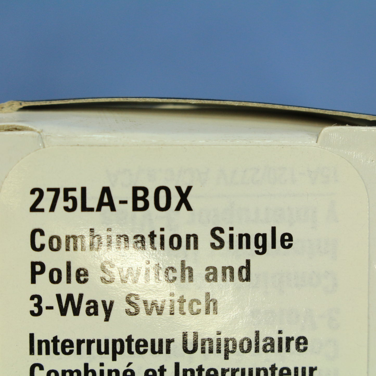 Cooper 275LA Light Almond Double Wall Toggle Light Switch 15A Single Pole 3-Way
