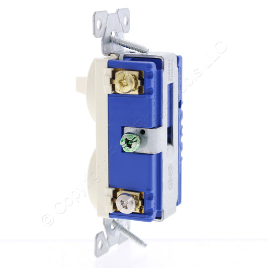 Cooper #277A Almond Pilot Light Toggle Wall Switch Single Pole Control 15A 120V