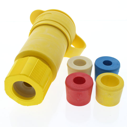 Cooper 3333CW Yellow Watertight Thermoplastic Locking Connector 30A 125/250V
