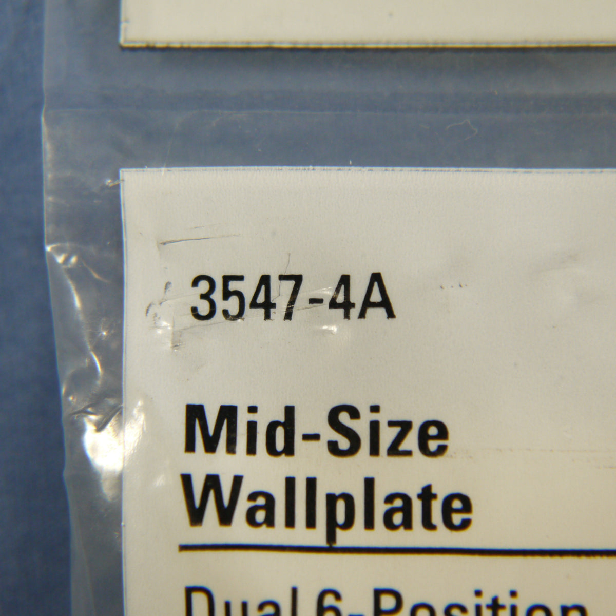 Cooper 3547-4A Almond 1-Gang 4-Wire Duplex Telephone Jack Mid-Size Wallplate