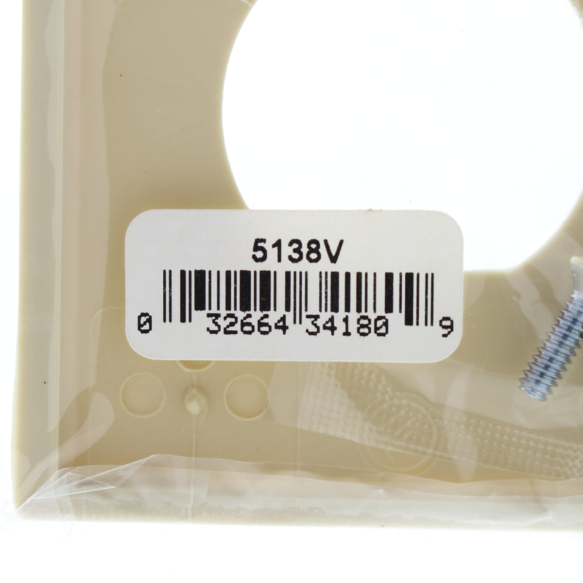 Cooper 5138V Ivory 2-Gang Toggle Switch Outlet Nylon Wallplate Receptacle Cover