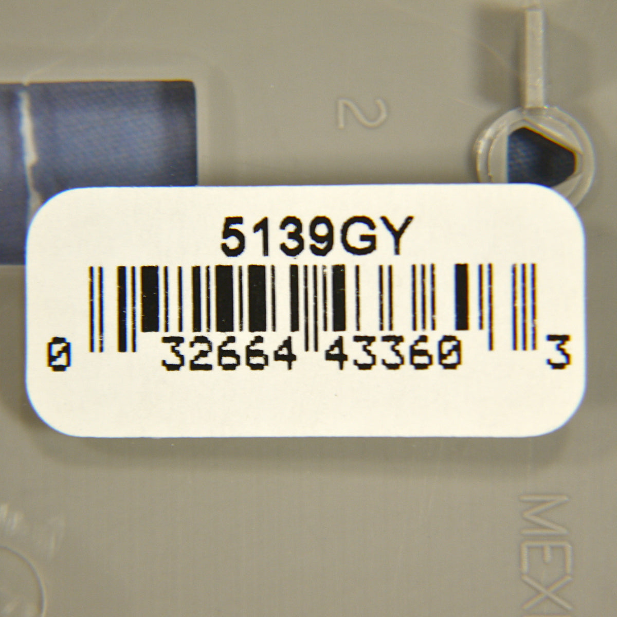 Cooper 5139GY Gray 2-Gang Toggle Switch Plate Cover Unbreakable Nylon Wallplate