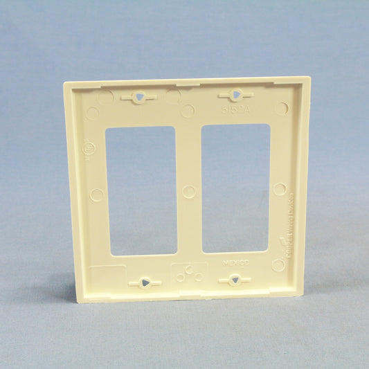 Cooper 5152LA Light Almond 2-Gang Decorator Nylon Wallplate GFCI Nylon Wallplate