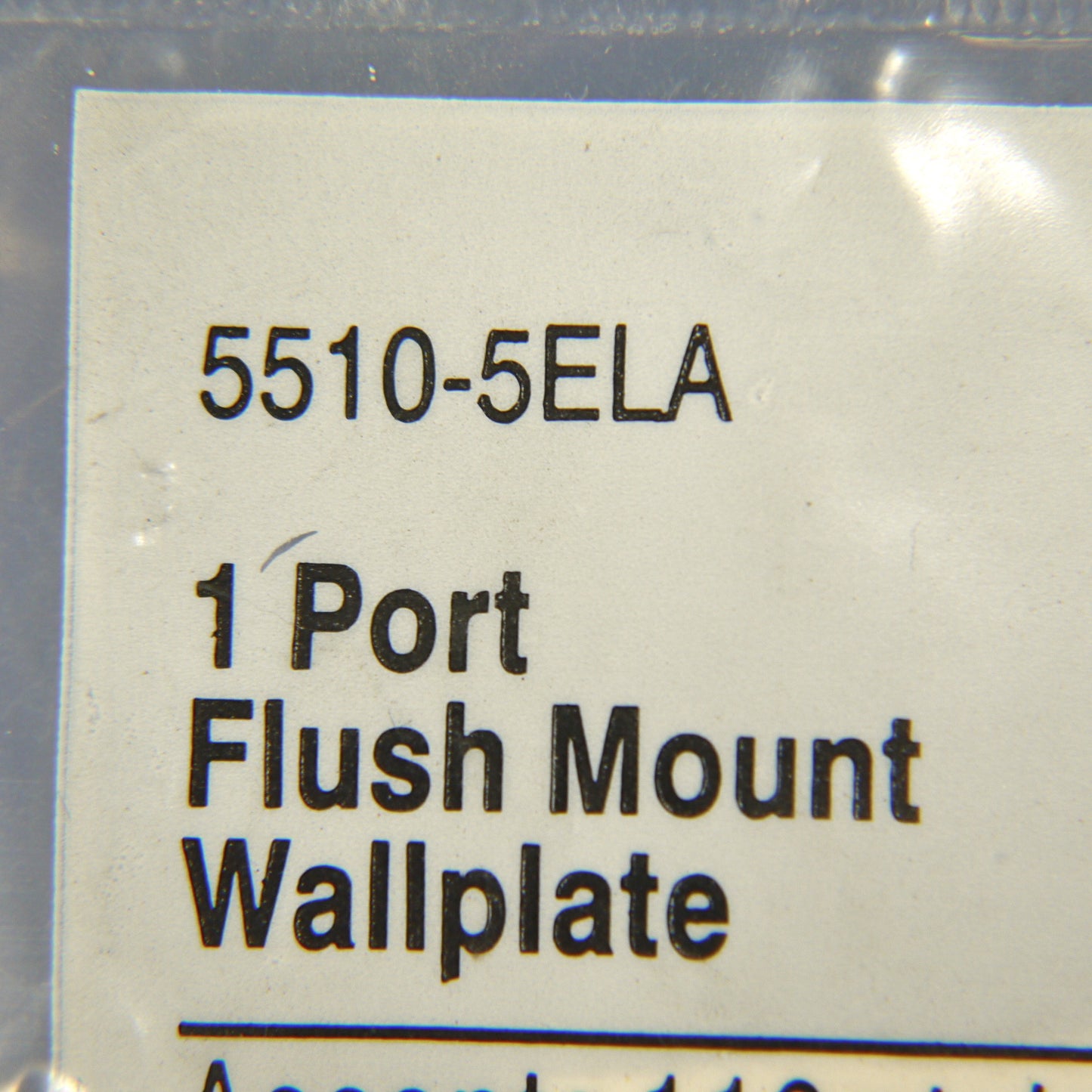 Cooper 5510-5EW Light Almond 1-Gang Modular 1-Port Thermoplastic Nylon Wallplate