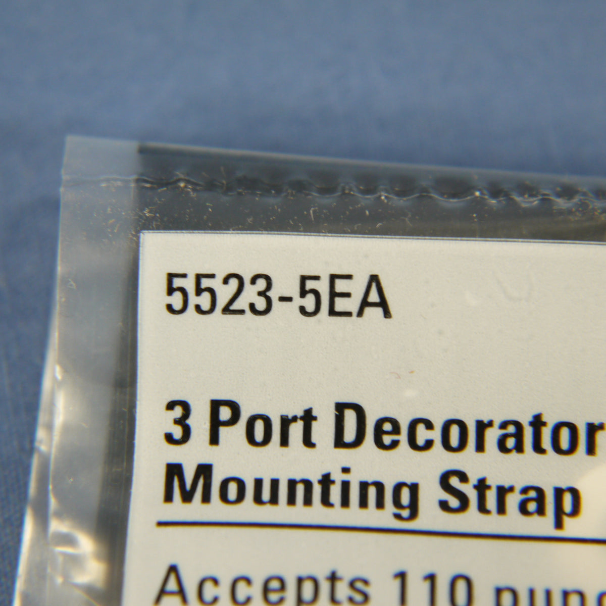 Cooper 5523-5EA Almond 3-Port Decorator Mounting Strap Wallplate Cover Insert