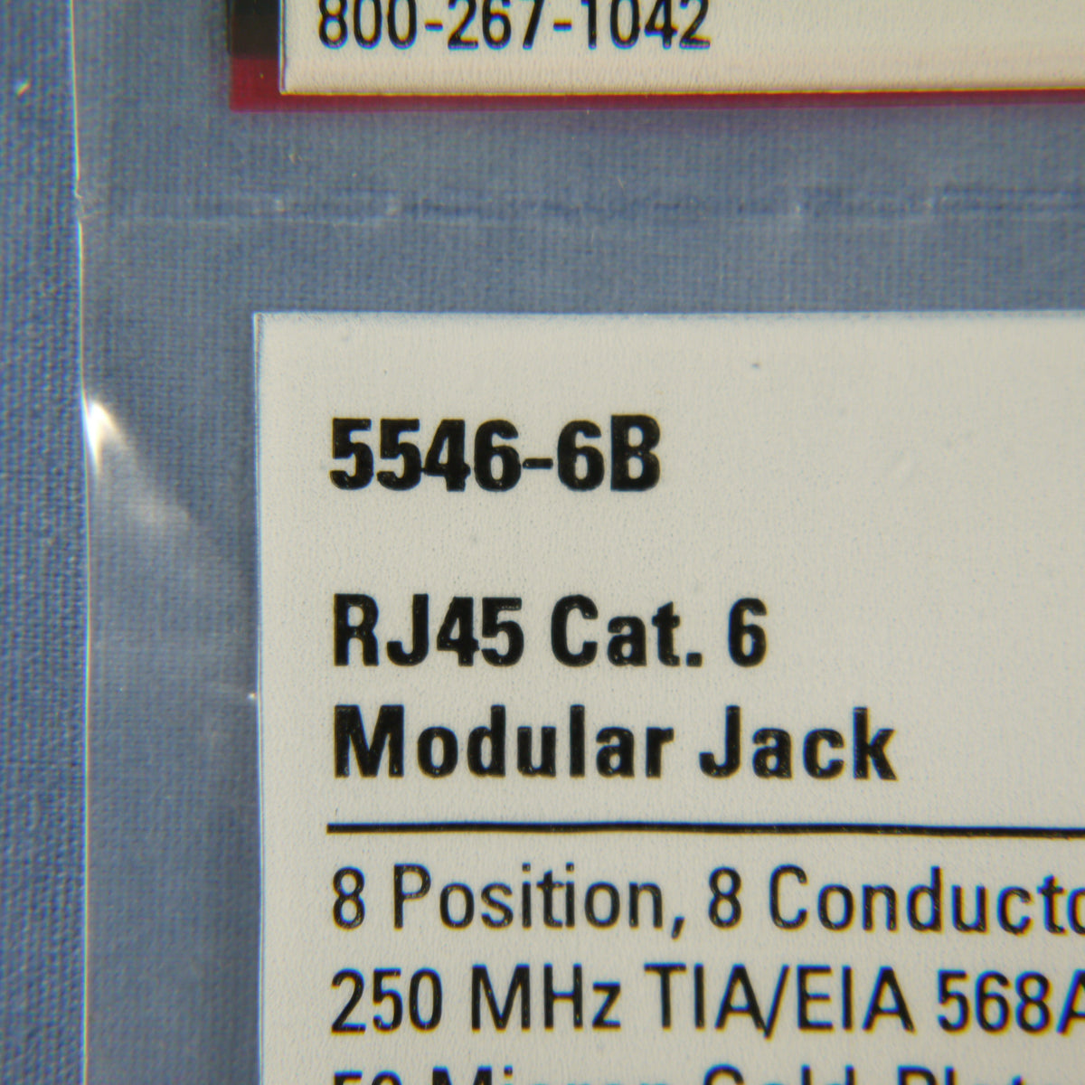Cooper Brown Cat 6 Snap-In Modular Data Jack 110 Style 8-Position RJ45 5546-6B