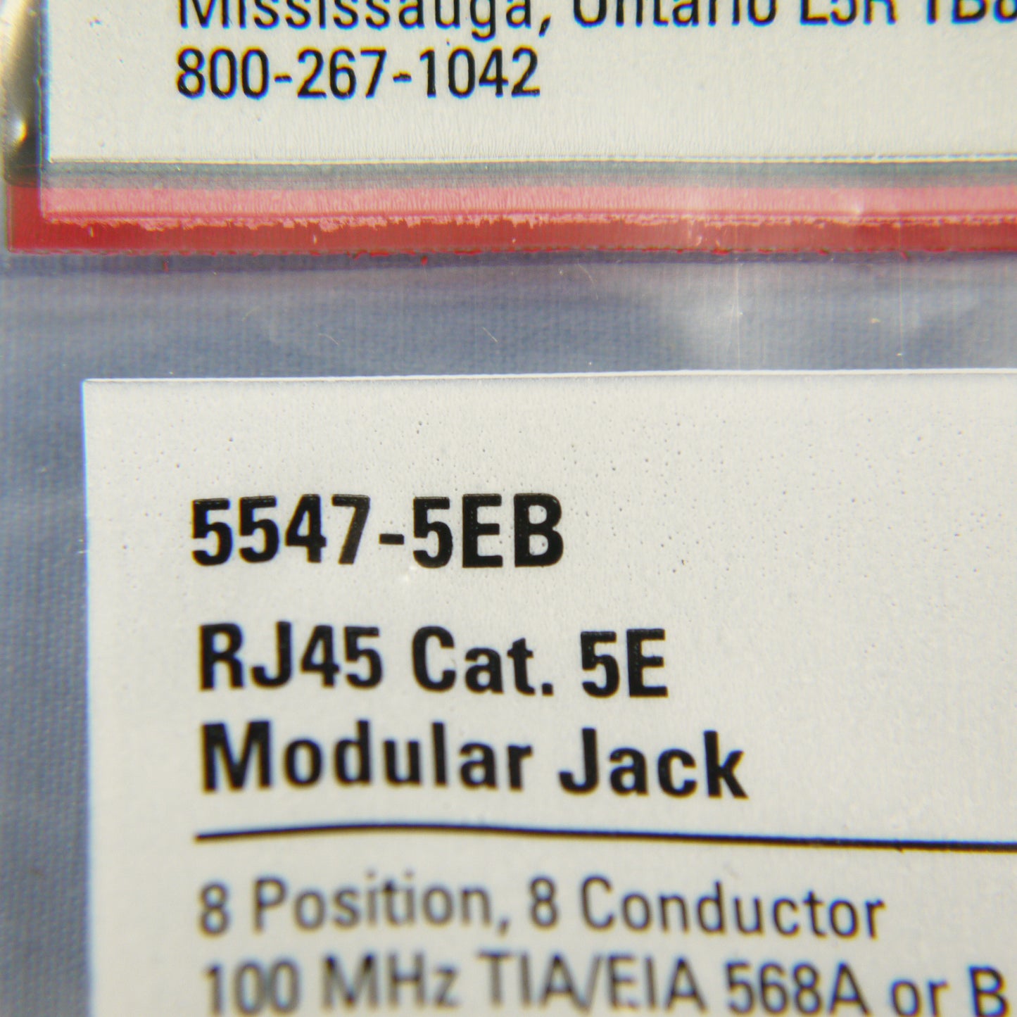Cooper 5547-5EB Brown Cat5e Snap-In Modular Data Jack 110 Style 8-Position RJ45