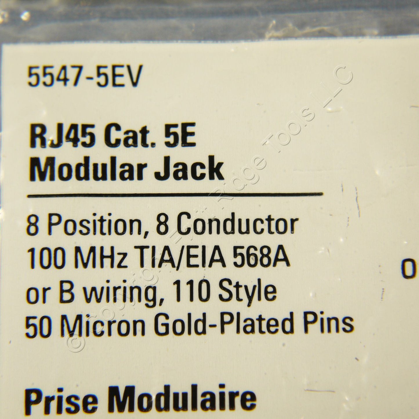 10 Cooper Ivory Cat5e Snap-In Modular Data Jacks 110 Style 8-Position RJ45