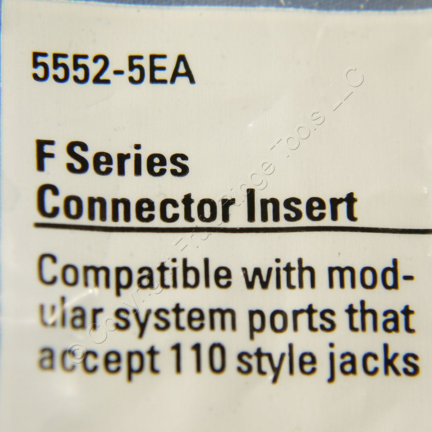 10 Cooper Almond Modular TV Video Connector F-Type Coax Cable Jacks RG6 5552-5EA