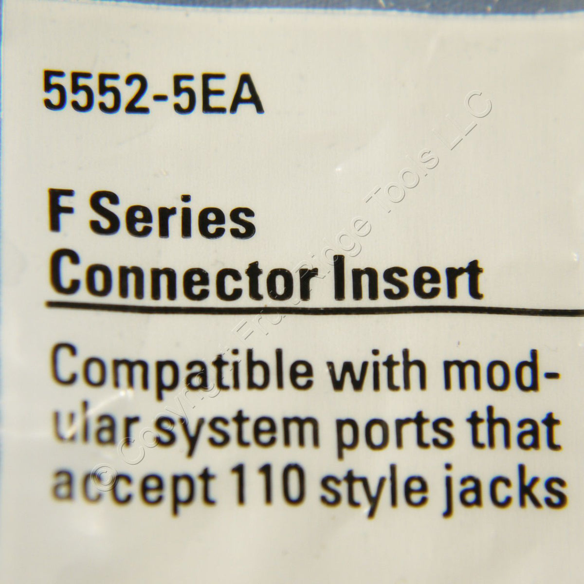 10 Cooper Almond Modular TV Video Connector F-Type Coax Cable Jacks RG6 5552-5EA