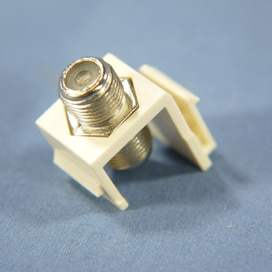 Cooper Almond Modular TV Video Connector F-Type Coax Cable Jack RG6 5552-5EA