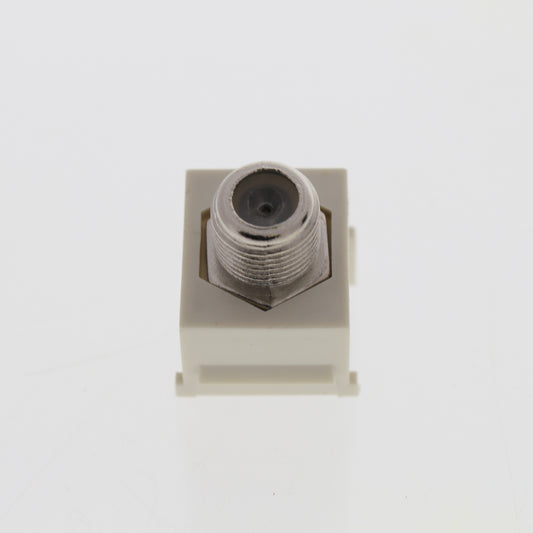 Cooper Lt Almond Modular TV Video Connector F-Type Coax Cable Jack RG6 5552-5ELA