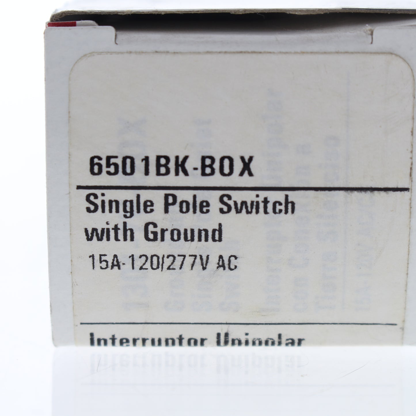 Cooper Black ON/OFF Single Pole Decorator Rocker Wall Light Switch 15A 6501BK