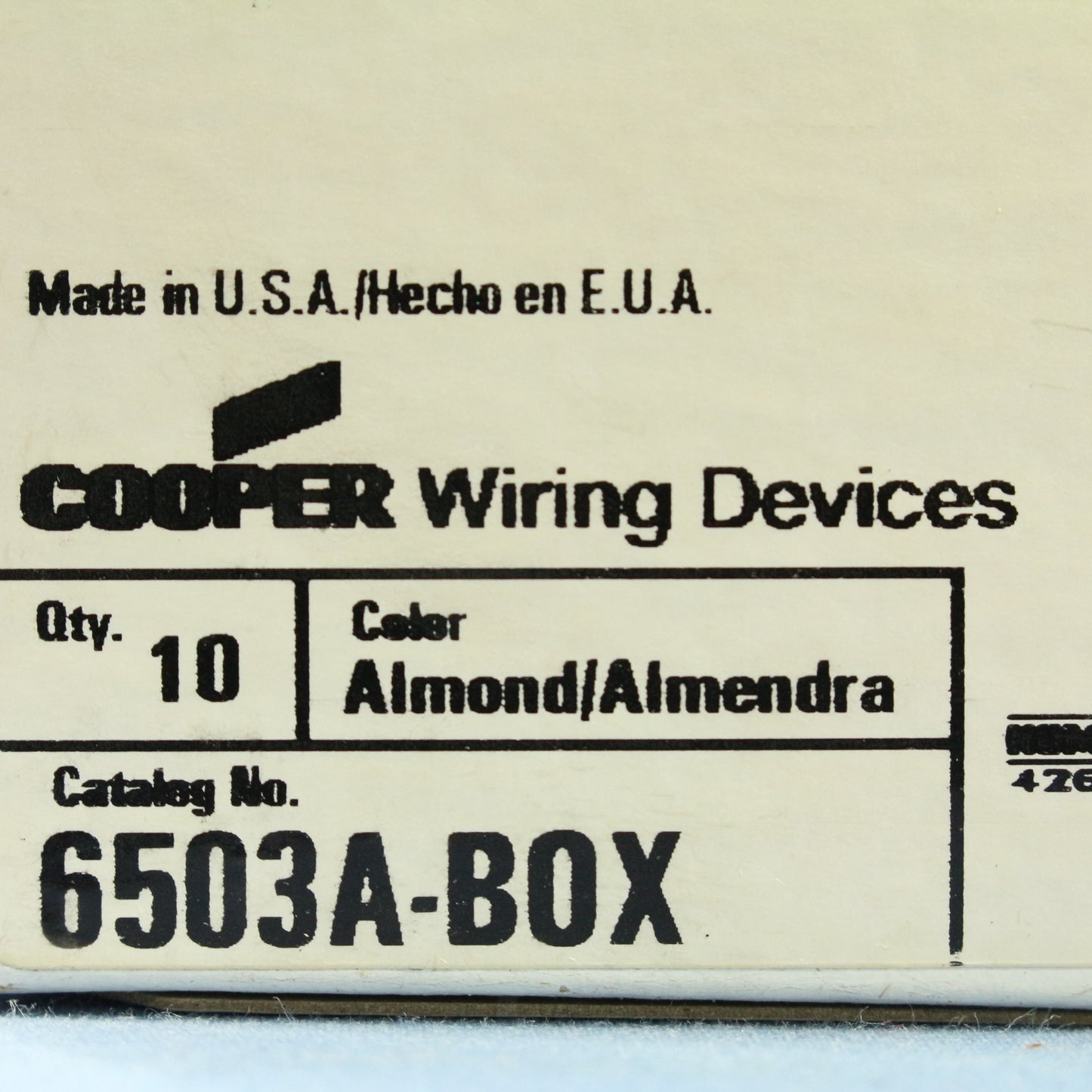 10 Cooper Almond Residential 3-Way Decorator Rocker Light Switches 15A 6503A