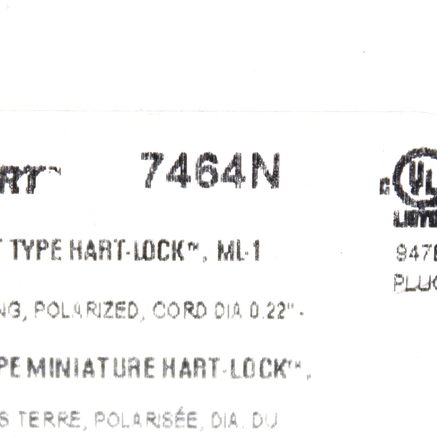 Cooper Hart-Lock 7464N 15A Midget Twist Locking Connector Plugs NEMA ML1 10pcs