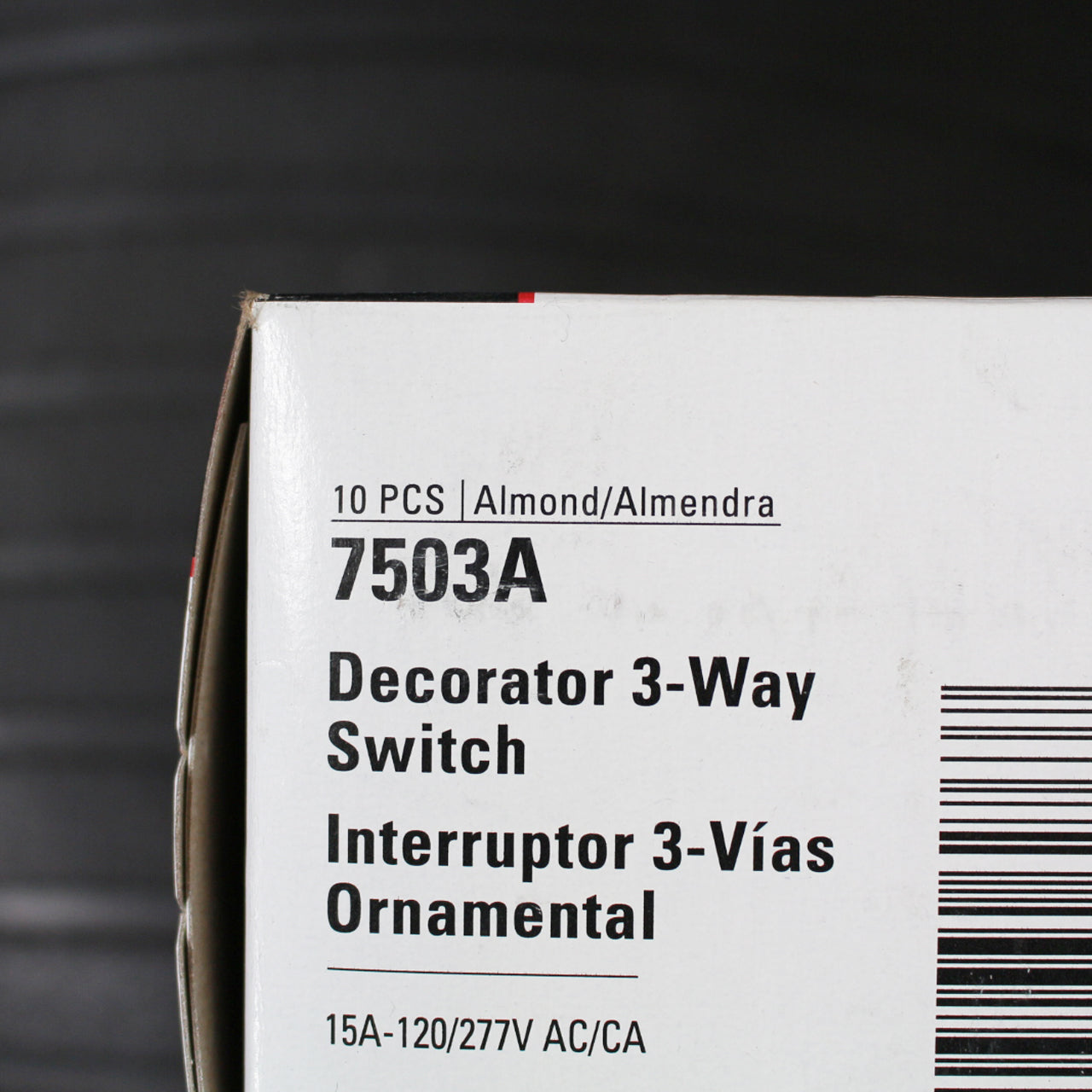 Cooper 7503A Almond Rocker Decorator 3-Way On/Off Power Wall Light Switch 10pcs