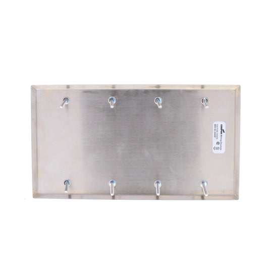 Cooper 93154CU Copper 4-Gang Blank CuVerro Antimicrobial Wallplate Box Mount