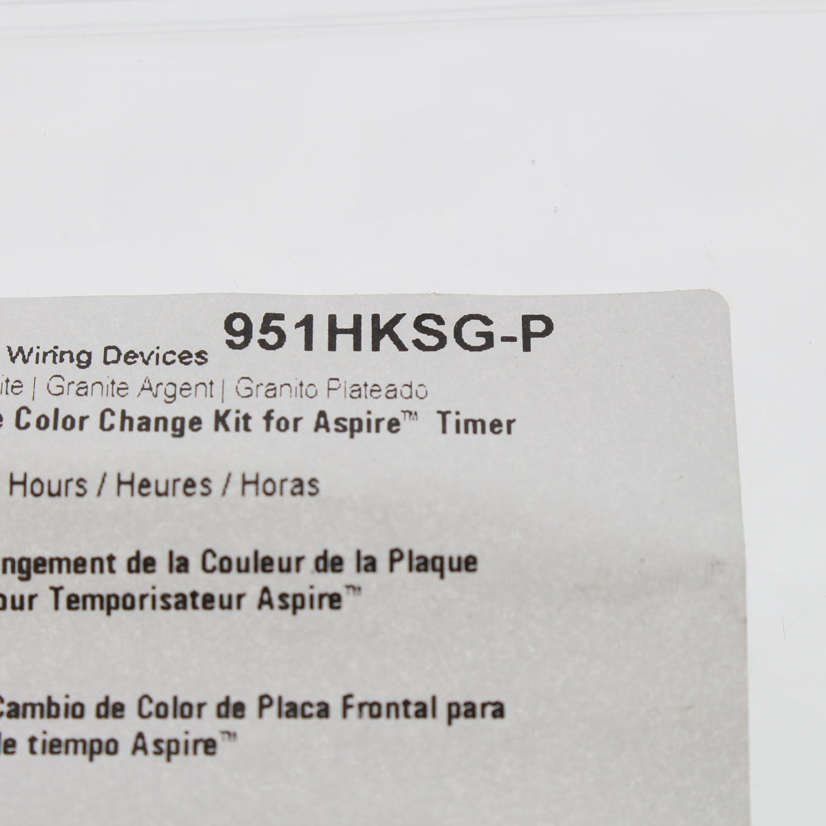 Cooper Aspire Silver Granite Color Change Kit for 1,2,4,8,12 Hour Timer