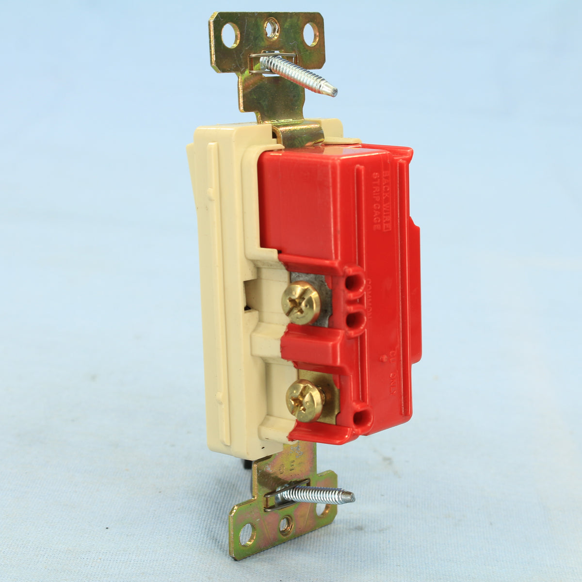 Cooper AHDECB120I3 Ivory Single Pole Rocker Switches 20A 347V Back & Side Wired