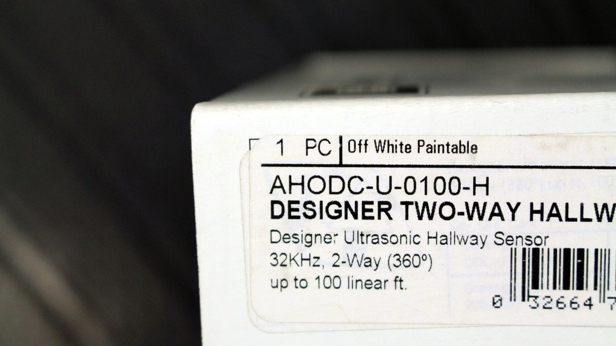 Cooper Designer Two-Way Ultrasonic Hallway Ceiling Sensor Auto-Off ODC-U-0100-H