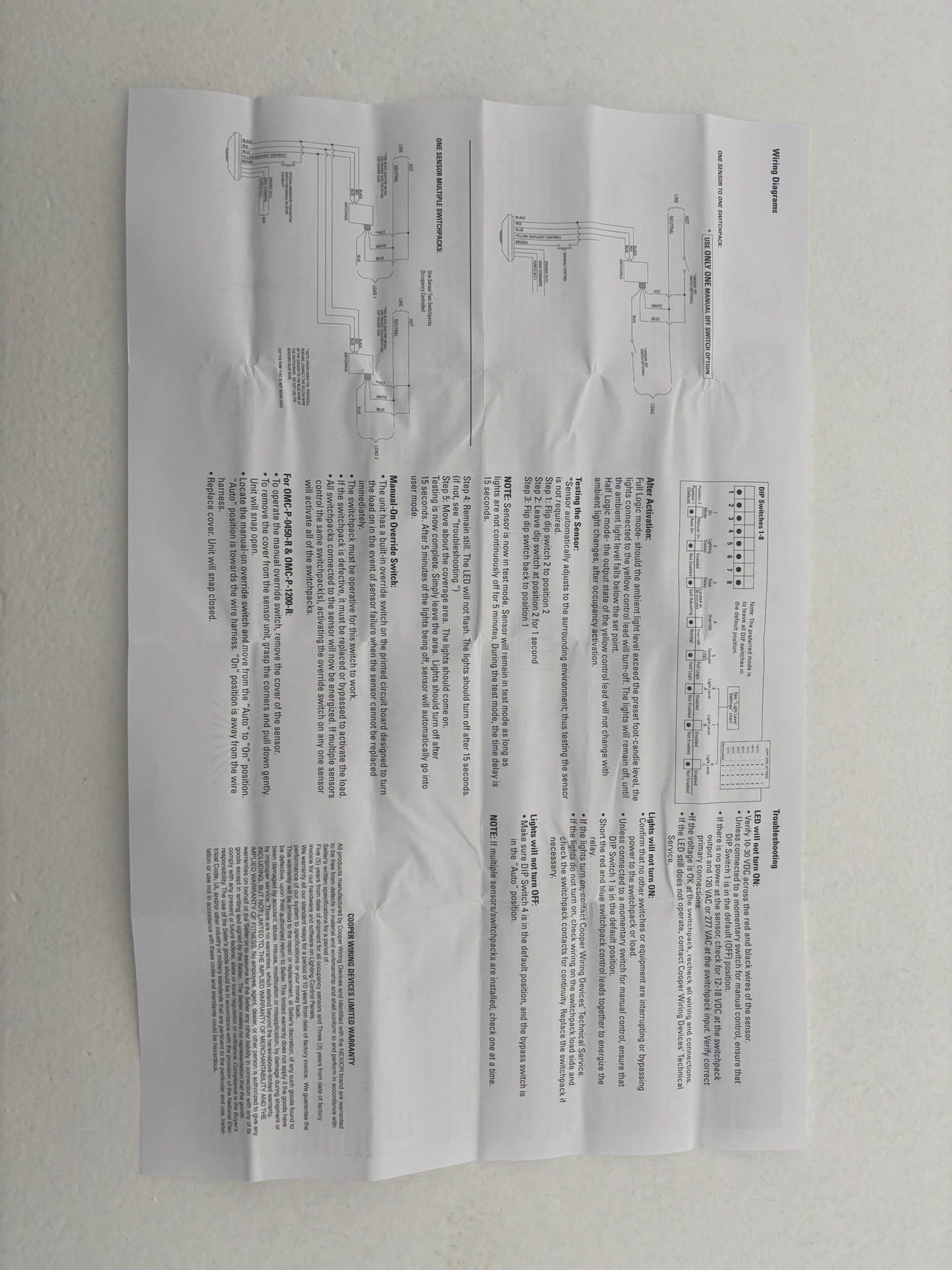 Cooper AHOMC-P-1200-R White 360� PIR Ceiling Motion Occupancy Sensor 1200 Sq Ft