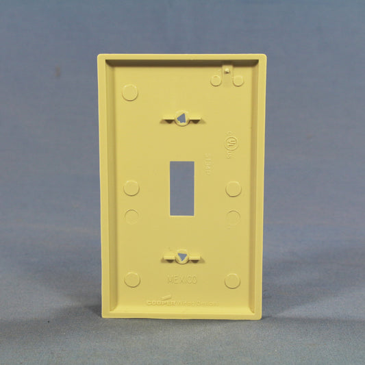 Cooper BP5134V Ivory 1-Gang Toggle Unbreakable Nylon Standard Wallplate Cover