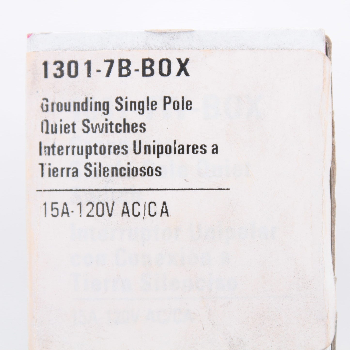 Cooper Single Pole Brown Toggle Wall Light Switch Control 15A C1301-7B