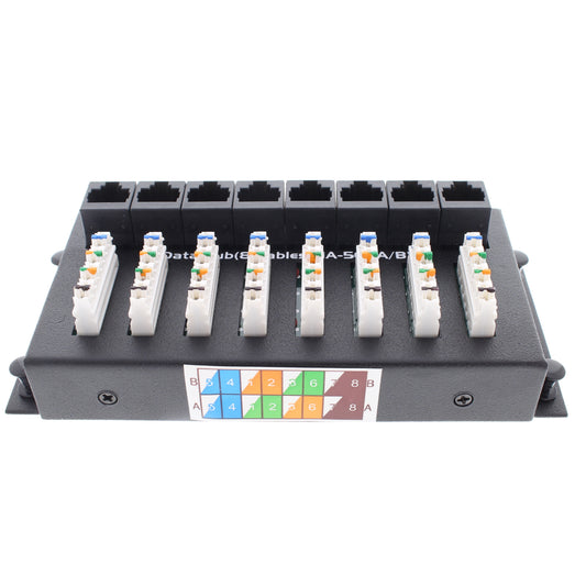 Cooper Media Sync CSH8D 8-Port Cat 5E Computer Network Data Module