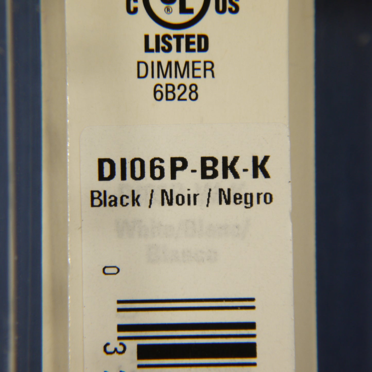 Cooper Black Single-Pole & Multi-Way Decorator Slide Dimmer 600W 120V DI06P-BK-K