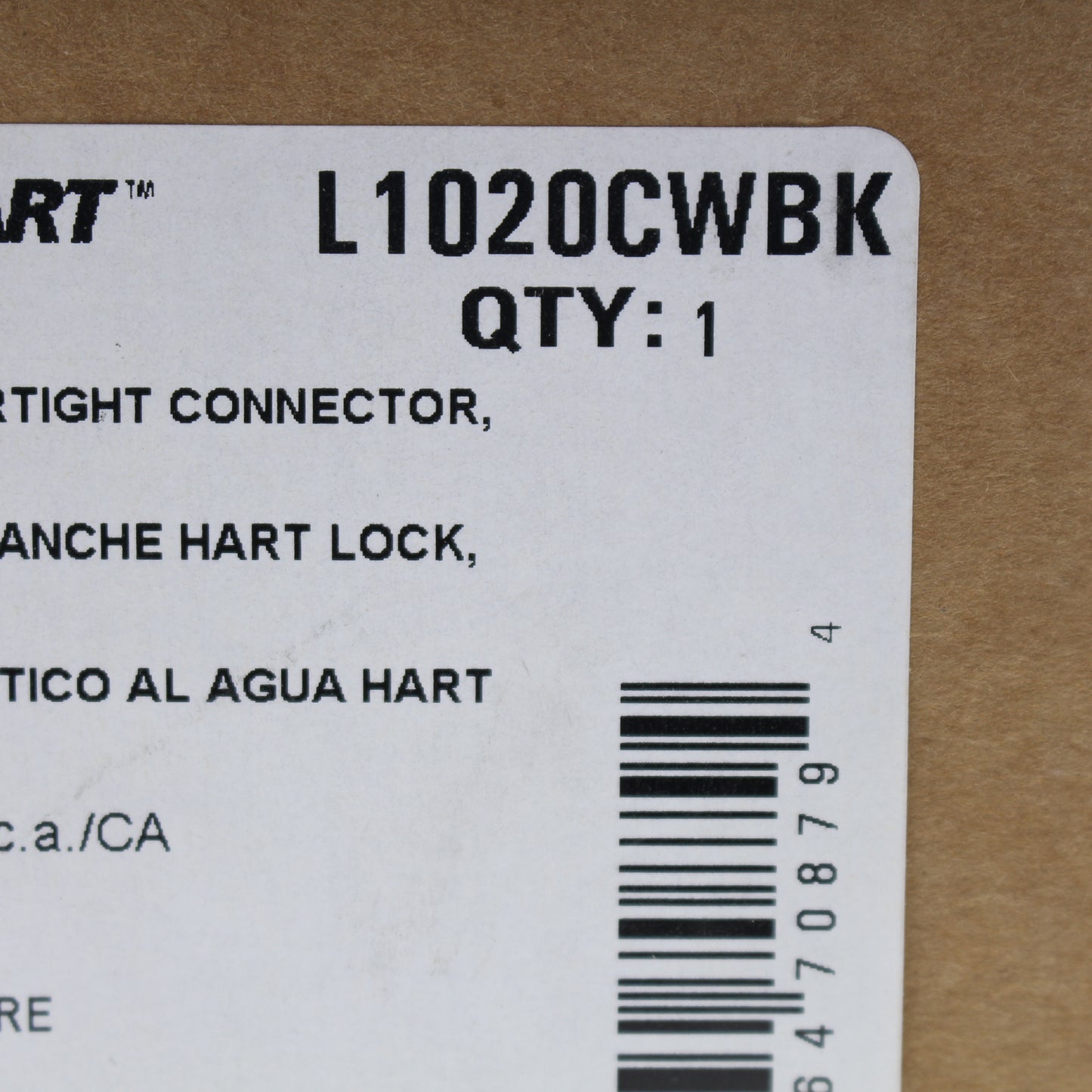 Cooper Black Watertight Locking Plug Nema L10-20 20A 125 250V 3P3W L1020CWBK