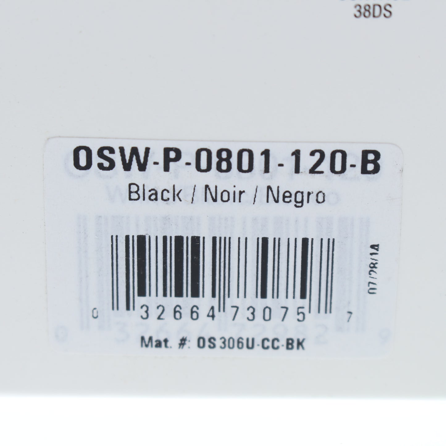 Cooper OSW-P-0801-120-B Black PIR Occupancy Sensor Switch 120VAC Auto/Manual