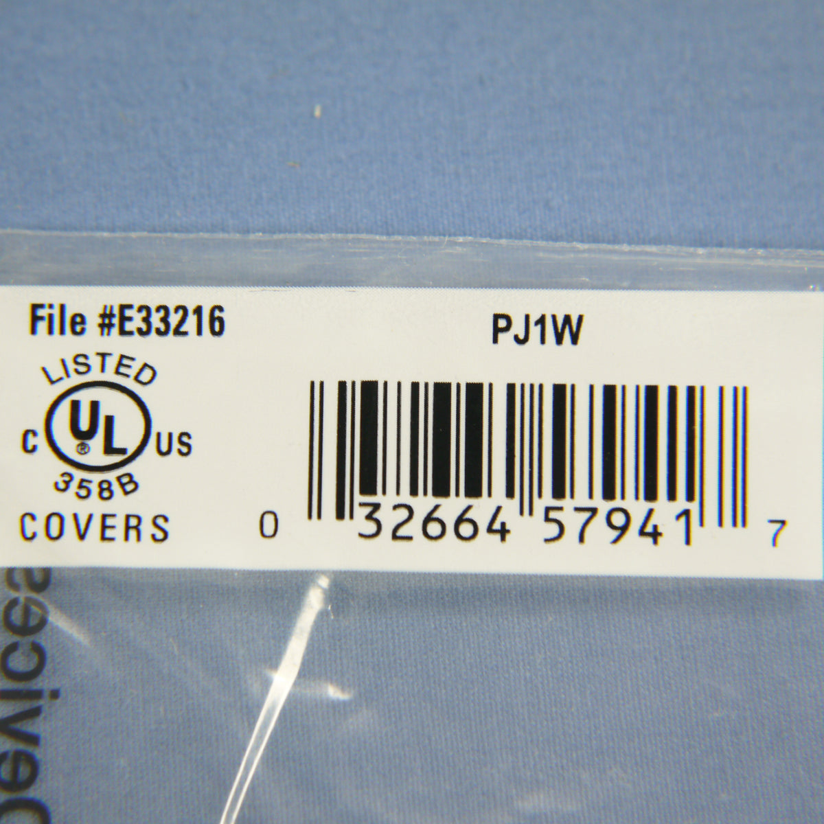 Cooper PJ1W White 1-Gang Toggle Switch Unbreakable Mid-Size Wallplate Cover