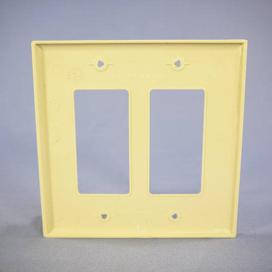 Cooper PJ262V Ivory 2-Gang Decorator GFCI Unbreakable Mid-Size Wallplate Cover