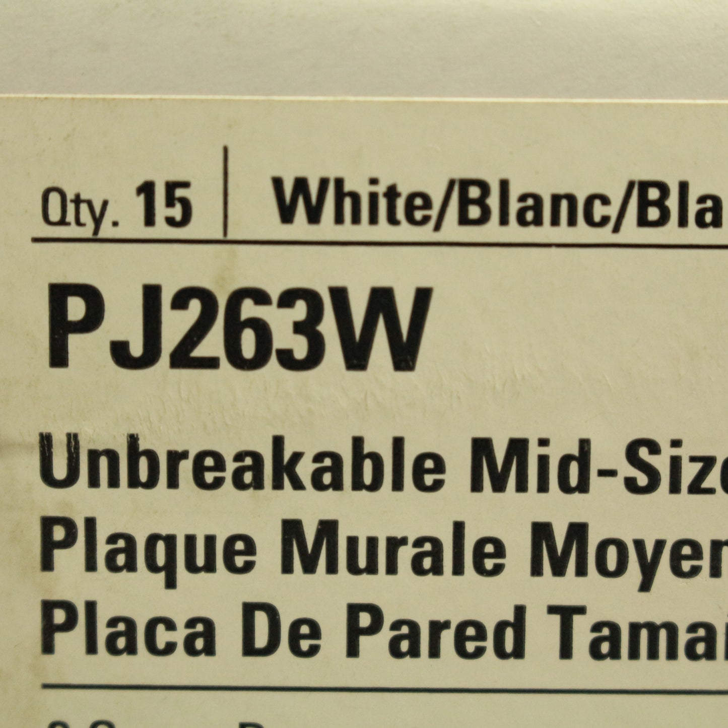 Cooper PJ263W White 3-Gang Decorator GFCI Nylon Mid-Size Wallplate Cover 15-pack
