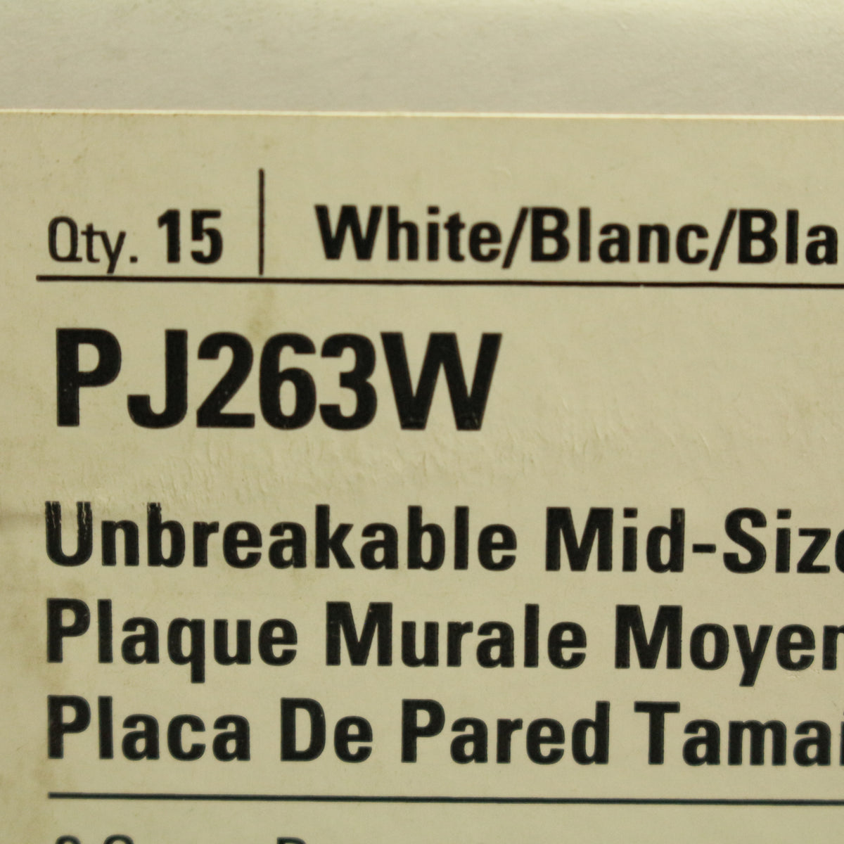 Cooper PJ263W White 3-Gang Decorator GFCI Nylon Mid-Size Wallplate Cover 15-pack