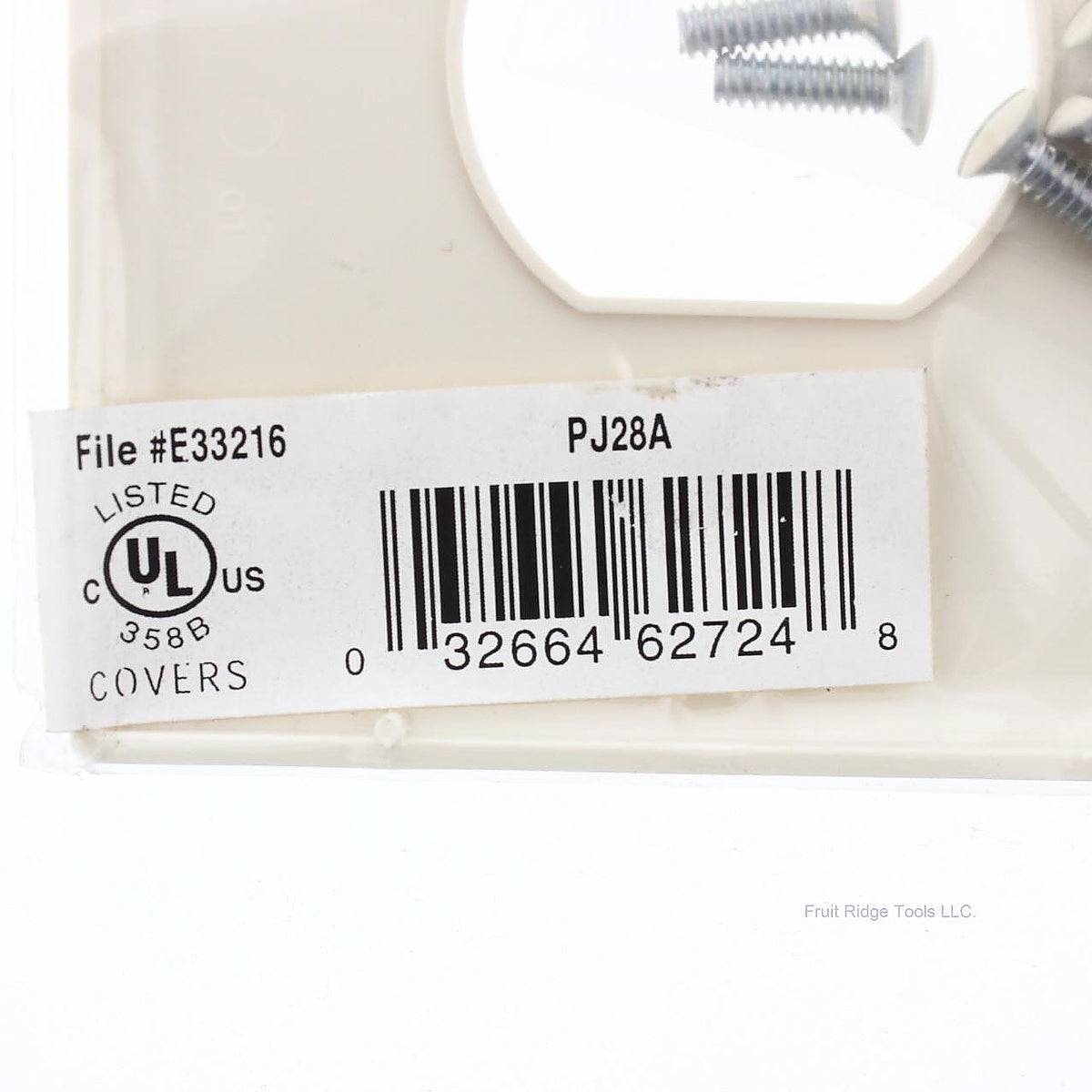 Cooper PJ28A Almond 3-Gang Polycarbonate Toggle Duplex Mid-Size Wallplate Cover