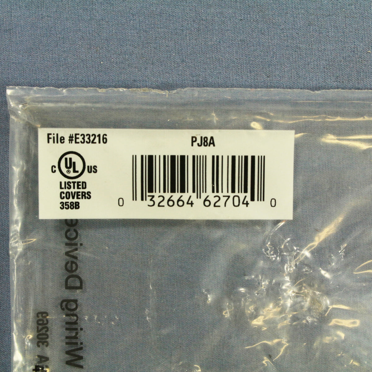 Cooper PJ8A Almond 1-Gang Duplex Outlet Unbreakable Nylon Mid-Size Wallplate