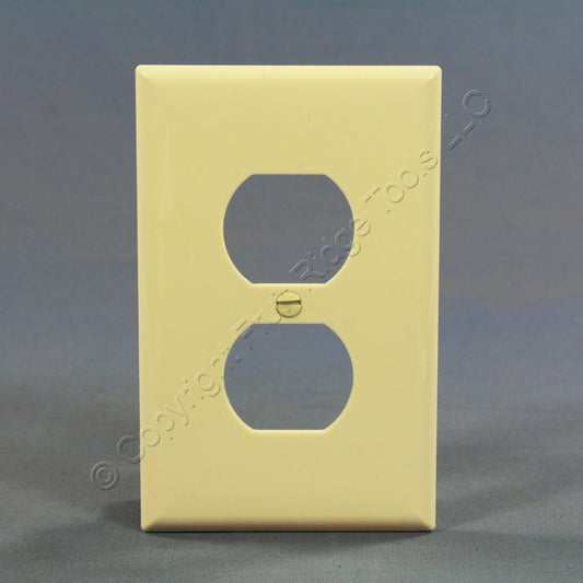 Cooper PJ8A Almond 1-Gang Duplex Unbreakable Nylon Mid-Size Wallplate Cover 10pc