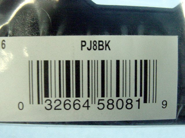 Cooper PJ8BK Black 1-Gang Duplex Outlet Unbreakable Nylon Mid-Size Wallplate