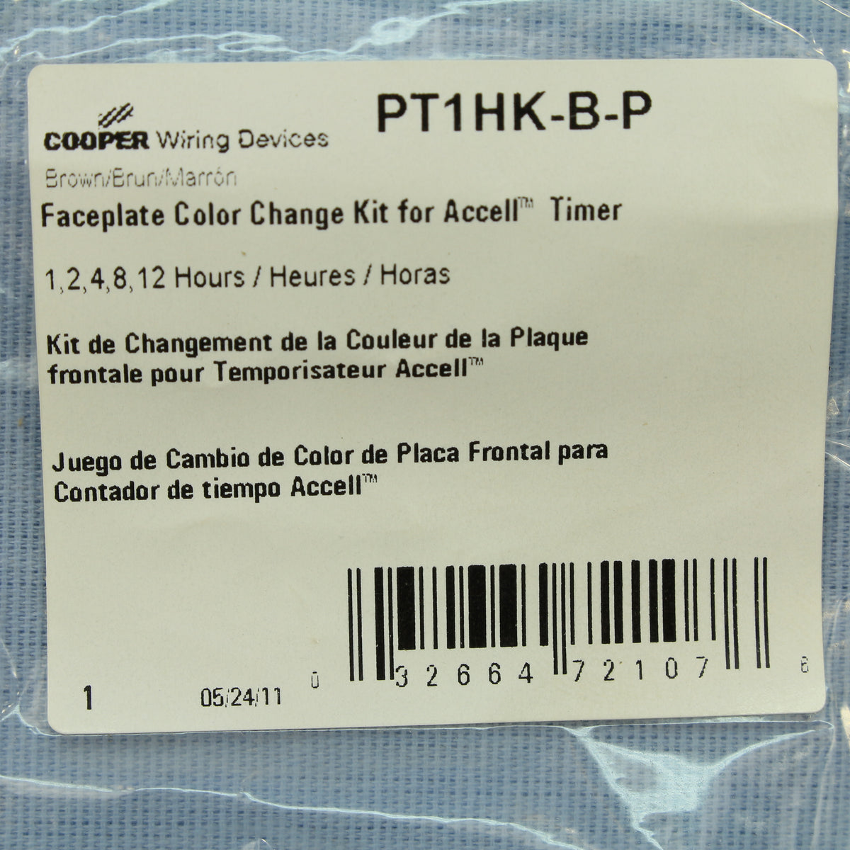 Cooper Accell Brown Color Change Kit for 1,2,4,8,12 Hour Timer Control PT1HK-B-P