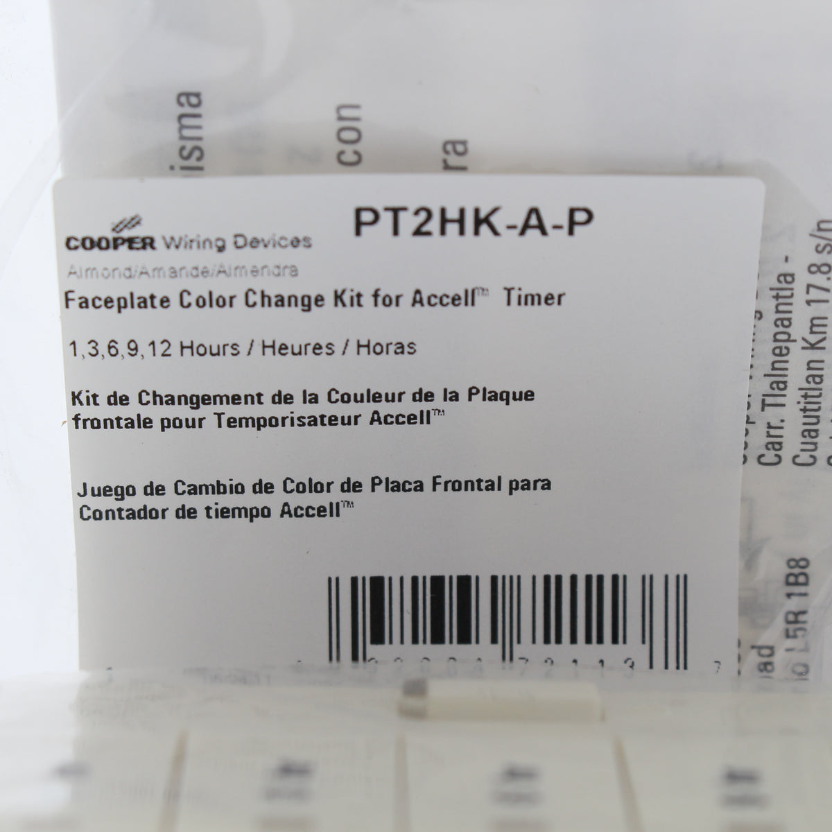Cooper Accell Almond Color Change Kit For 1,3,6,9,12 Hour Timer PT2HK-A-P